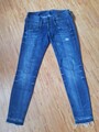 HERRLICHER MODELL: PITCH SLIM CROPPED Jeans W28 Blau Stretch Distroyed Damen 