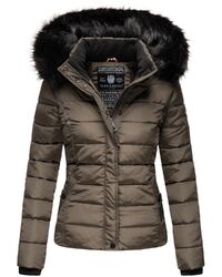 Navahoo Damen Winter Stepp Jacke warme Winterjacke Teddyfell gefüttert B355