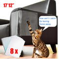 8x Transparent Katze Kratzschutz Klebeband Anti Kratzer Möbel Couch Sofa Schutz