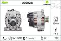 Lichtmaschine Generator Lima VALEO CORE-FLEX 200028 für MERCEDES KLASSE W169 160