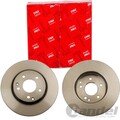 2X TRW BREMSSCHEIBEN 288mm BELÜFTET VORNE PASSEND FÜR MERCEDES-BENZ C-KLASSE