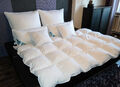 Bettdecke Decke Warme Decke Winter 135x200cm Füllung 2000Gramm 95% Federn Weiß