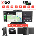 10" 4K DashCam Tragbarer Autoradio Wireless Apple CarPlay Android Auto FM BT GPS