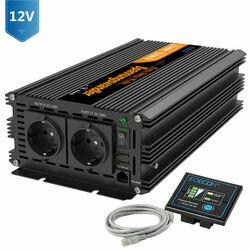 Reiner Sinus Spannungswandler 12V/24V 230V Wechselrichter 2500W 3500W 0% MwSt
