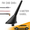 AutoAntenne 9cm Kurzstab DAB Dachantenne DAB+ Verstärker SMB FM DAB Antenne