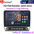 10.1'' Android 14 Autoradio Carplay Für Fiat Ducato Peugeot Boxer Citroen Jumper