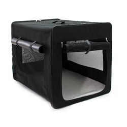 Transportbox L faltbar 76x56x61 cm Hundebox Katzenbox Reisebox Autobox