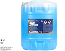 20 Liter MANNOL Kühlerfrostschutz Typ G11 Longterm Antifreeze AG11 -40°C blau