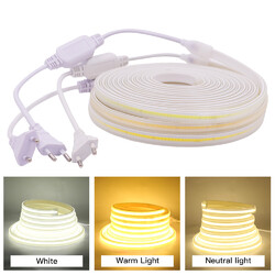 COB LED Streifen 230V Leiste Band Stripe Lichtschlauch Keine Lichtpunkte Dimmbar
