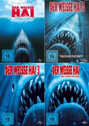 Der weisse Hai 1 + 2 + 3 + 4 Collection (Roy Scheider) Jaws        | 4-DVD | 223