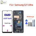 Für Samsung Galaxy S21 Ultra G998 LCD Display (OLED) Bildschirm + Rahmen 6,67"