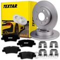 TEXTAR BREMSSCHEIBEN 262mm + BELÄGE HINTEN passend für HYUNDAI IONIQ AE Hybrid