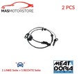 ABS SENSOR DREHZAHLFÜHLER PAAR VORNE MEAT & DORIA 901177 2PCS I NEU