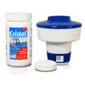 CRISTAL SET Multifunktionstabletten Chlor 5 in 1 á 200g 1kg Chlordosierer BAYROL