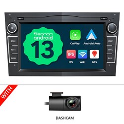 DVR+7" Android 13 Autoradio GPS Navi Wireless CarPlay für Opel Astra H Corsa C/D
