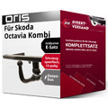 Für Octavia Kombi IV NX5 (Oris) Anhängerkupplung abnehmbar + E-Satz 13pol Set