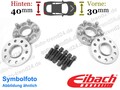 Spurplatten vorne 30mm & hinten 40mm/Achse u.a.: Audi A6 4A2 C8 Bj. 2019-2022