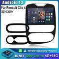 Für Renault Clio 4 2017-2019 4+64G Android14 Autoradio CarPlay 8kern Navi GPS BT