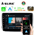2+64GB Für Peugeot 208/2008 2012-2018 DAB+ Android 14 Autoradio Navi CarPlay BT