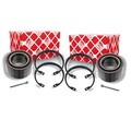 2X FEBI BILSTEIN RADLAGER-SATZ VORNE HINTEN PASSEND FÜR OPEL ASTRA CALIBRA