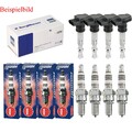 4x BERU Zündspule +4x NGK Zündkerze Iridium IX passend für Mazda 3 BK 1.6 1.4