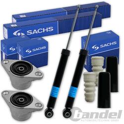 2x SACHS GASDRUCK STOSSDÄMPFER+DOMLAGER+PROTECTION KIT HINTEN für AUDI A4 B7 8E