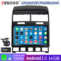 DAB Autoradio Android13 9" Carplay Für VW TOUAREG 2003-2010 32G Kam GPS Nav WIFI