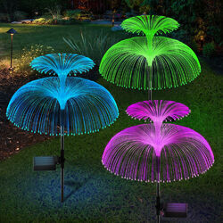LED Solarleuchte Feuerwerk Licht Lichterkette Solarlampe Außen Garten Rasenlicht