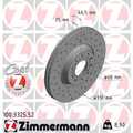 ZIMMERMANN 2x Bremsscheibe vorne Ø312 mm für VW Passat Variant 3B6 1.9 TDI 2.0