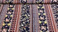 !SALE! Viskose Stoff Beige, Navy, Schwarz mit Blumen Muster,Blusen Kleider Damen