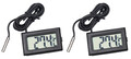 2x LCD-Panelthermometer mit Sonde Temperaturmesser Aquarium Auto Kühlschrank