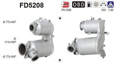 AS FD5208 Dieselpartikelfilter Rußpartikelfilter DPF für SEAT Leon ST (5F8) Euro