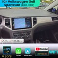 CarPlay Radio für VW Golf Sportsvan Android 14 4-Kern 2+64GB WLAN Navi BT RDS +