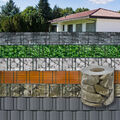 PVC Balkon Terrasse Sichtschutzstreifen Sichtschutz 35 m x 19 cm Stein - Optik