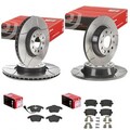 brembo MAX BREMSSCHEIBEN + BELÄGE VA+HA passend für AUDI Q3 NUR bis Bj. 10/2014