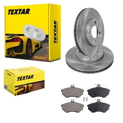 TEXTAR BREMSSCHEIBEN 256mm + BELÄGE VORNE passend für VW PASSAT 35i