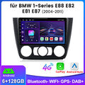 6+128G Für BMW 1er E81 E82 E87 E88 2004-11 9" Android 13 Autoradio GPS Navi DAB+
