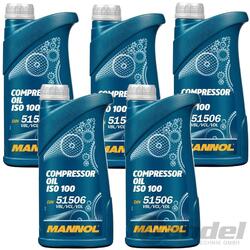 5 LITER MANNOL KOMPRESSORÖL DIN 51 506 VBL, VCL & VDL ISO 100