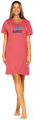 Damen Sleepshirt Nachthemd COMTESSA Single-Jersey kurzarm Baumwolle pink Gr.46