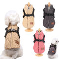 Hundeweste Hund Winter Warm Gepolsterte Mantelgeschirr jacke Haustier Kleidung