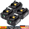 4x 18V 9,0Ah 8,0Ah Original für Makita Akku BL1860B Led 197422-4 BL1850B BL1830