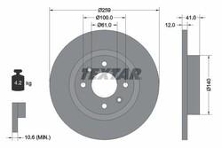 2x Bremsscheibe Vorderachse für LADA RENAULT DACIA SMART LARGUS Kasten/Kombi