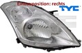TYC 20-12429-05-2 Hauptscheinwerfer rechts Scheinwerfer Frontscheinwerfer 