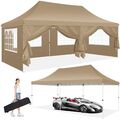 Klapp Falt Pavillon Partyzelt WASSERDICHT 3x3, 3x4,5m, 3x6m Pavillion Gartenzelt