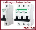 LS-Schalter Leitungsschutzschalter Sicherungsautomat  MCB   B,C 1,3 Polig 1A-63A