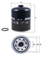 MAHLE Lufttrocknerpatrone Druckluftanlage AL 14 136,3mm für VW WORKER MERCEDES 2