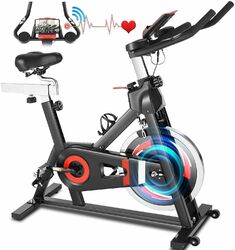 Heimtrainer Indoor Cycling Fitness Bike Fahrrad Trimmrad Hometrainer LCD 150KG