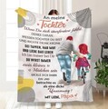 Persöhnliche Kuscheldecke   "An Meine Tochter von Papa "150x200 cm