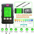 6 in-1 PH Wert Messgerät Bodentester Temperatur Bodenfeuchtigkeit Licht Tester