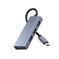 USB-C-Laptop-Dockingstation, 4-In-1-Typ-C-Hub, mit 4 USB3.0-Multiport-Adapt9966